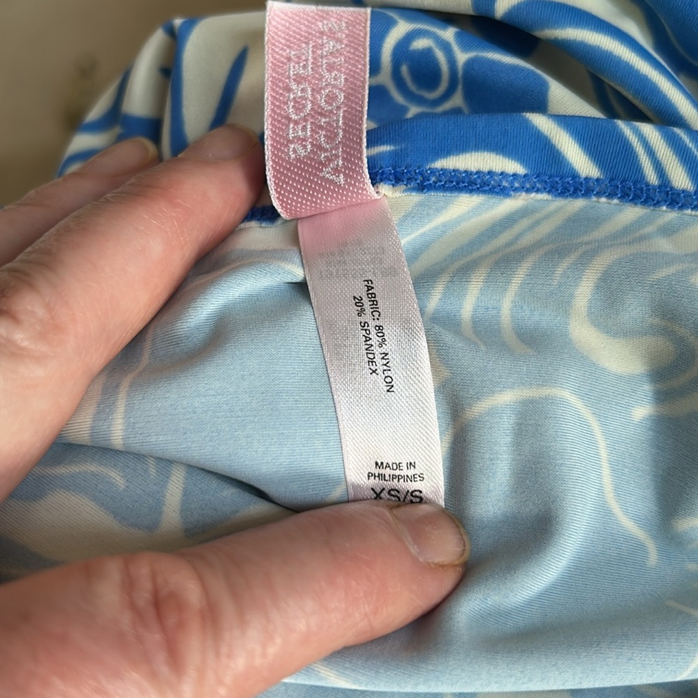 Vintage Victoria's Secret Blue and White Floral Print Sarong Sz XS/S - Picture 5 of 5